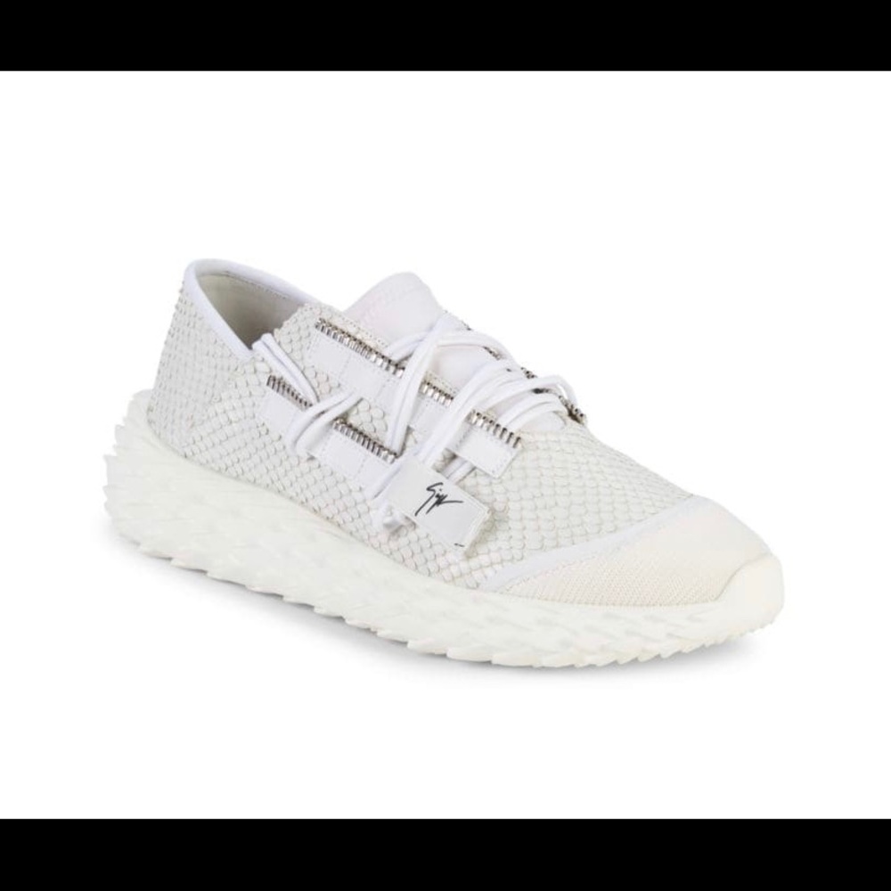 giuseppe zanotti NIB white snakeskin runners - Picture 3 of 5